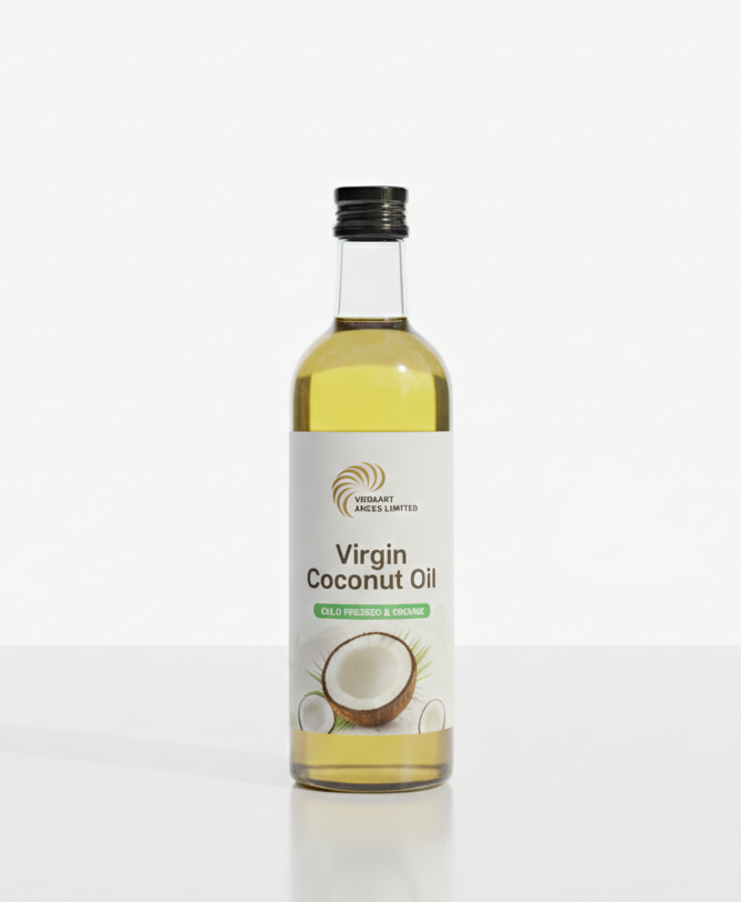 Virgin Coconut Oil in a glass jar